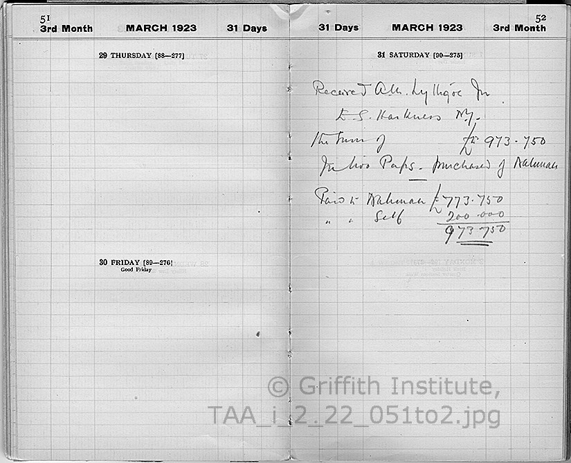 Howard Carter's Diary for 1923, p. 51-2.jpg (TAA.i.2.22.51-2.jpg)
