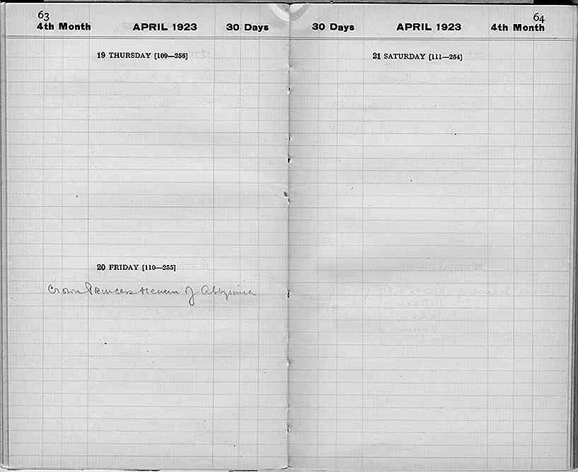 Howard Carter's Diary 1923, p. 63-4.jpg (TAA.i.2.22.63-4.jpg)