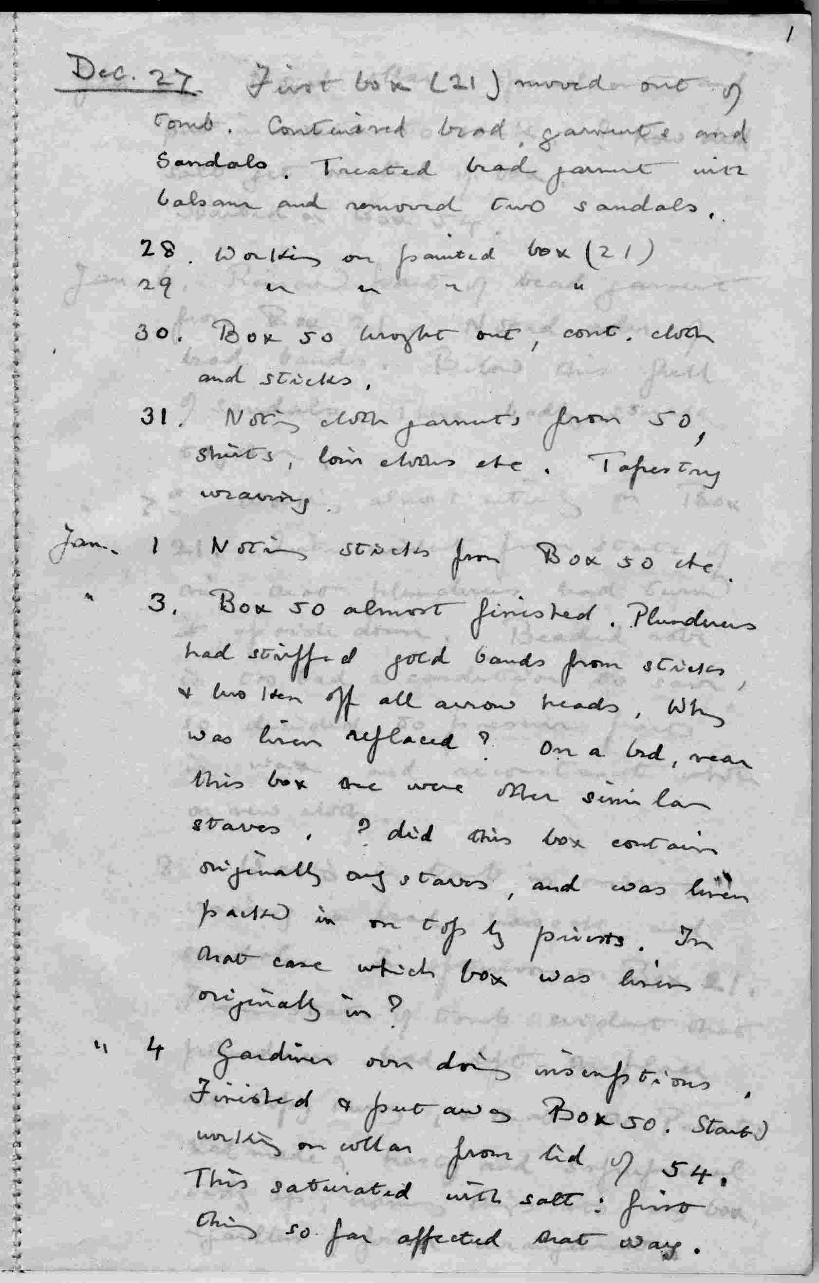 Arthur Mace's Journal for 1922-3, p. 1 (TAA iv.2.1)