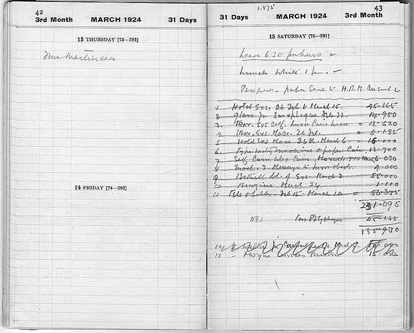 Howard Carter's Diary 1924, p. 42-3.jpg (TAA.i.2.23.42-3.jpg)