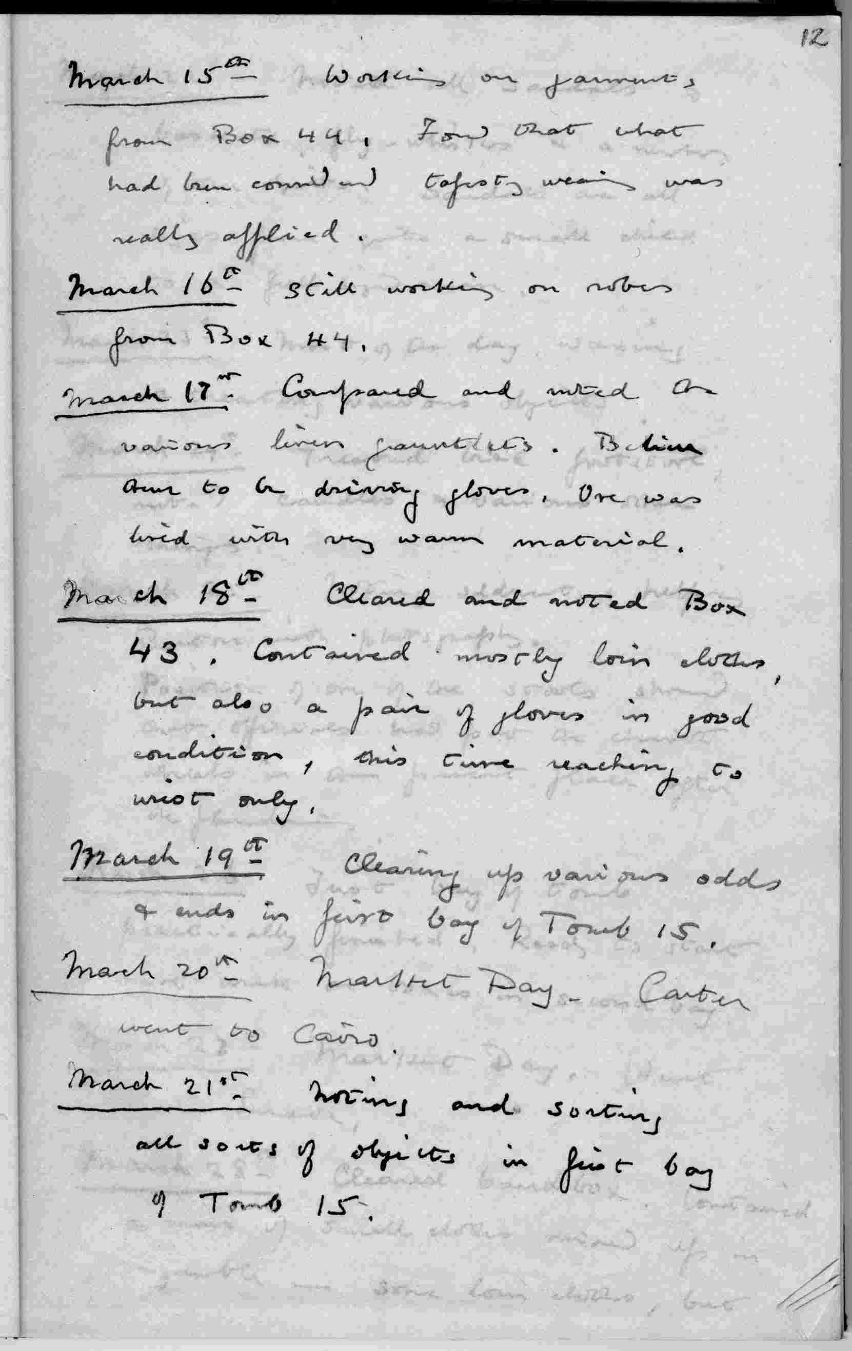 Arthur Mace's Journal for 1922-3, p. 12 (TAA iv.2.12)