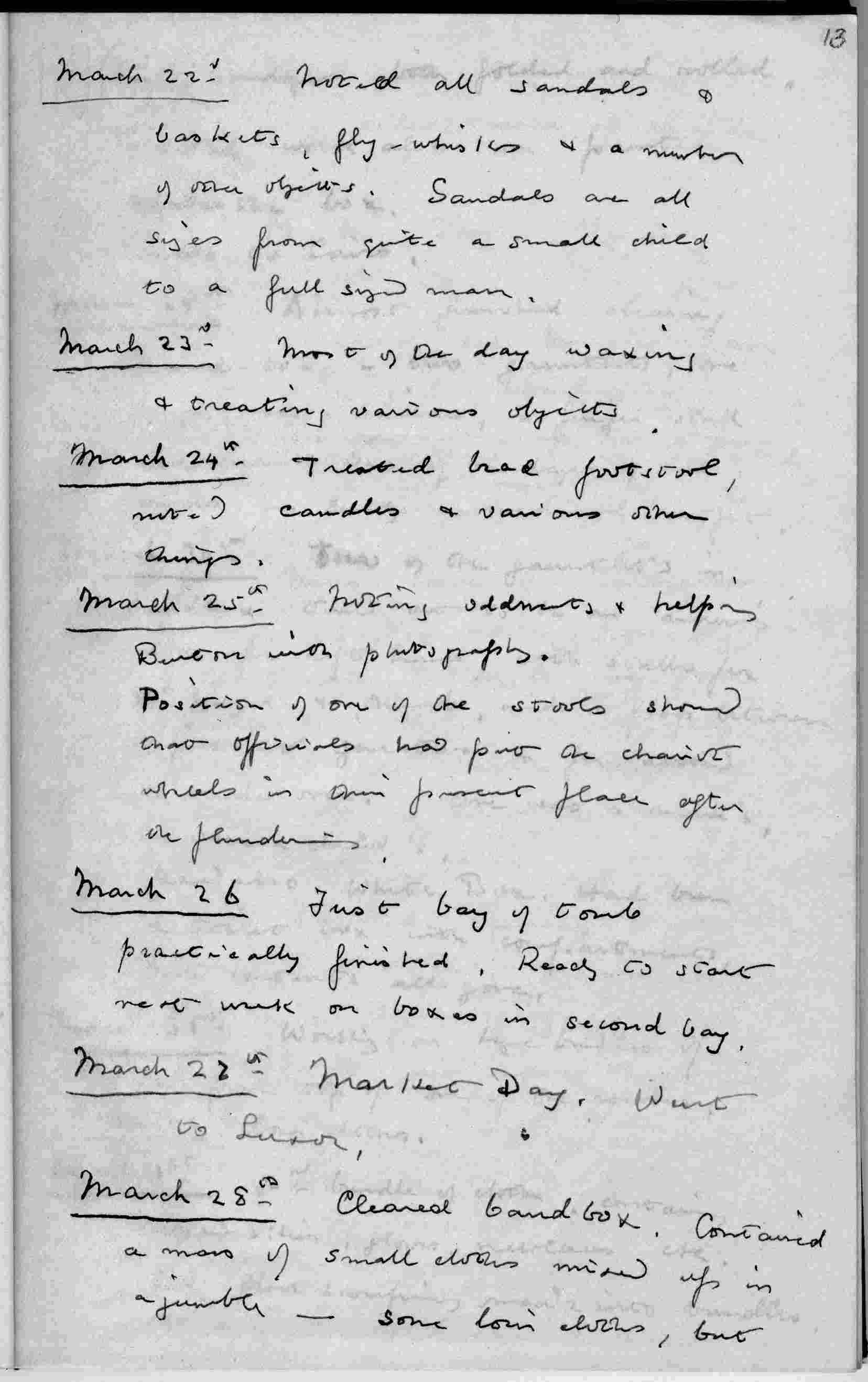 Arthur Mace's Journal for 1922-3, p. 13 (TAA iv.2.13)