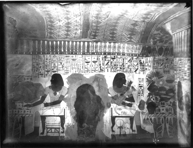 Simpson photo. 9: Thebes. Tomb TT 96, Sennufer. Temp. Amenophis II. Hall.