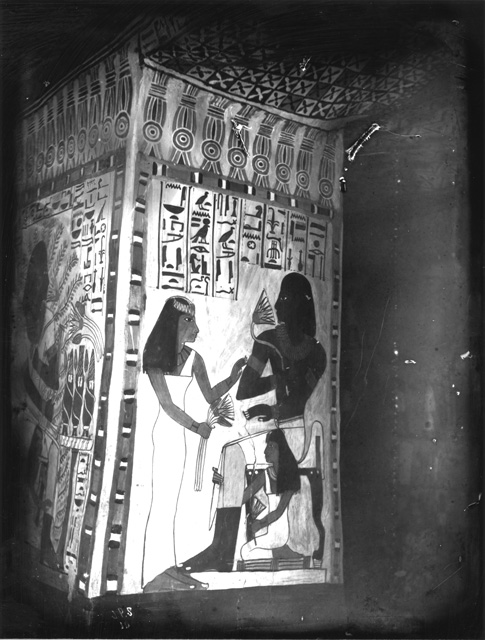 Simpson photo. 10: Thebes. Tomb TT 96, Sennufer. Temp. Amenophis II. Hall.