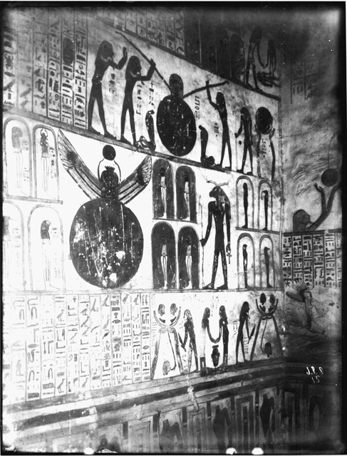 Simpson photo. 15: Valley of the Kings. KV 9, Ramesses VI. Sarcophagus Chamber I.