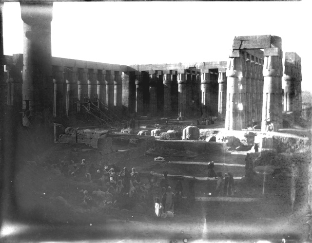 Simpson photo. unnumbered 8: Luxor. Temple. Forecourt. Amenophis III.