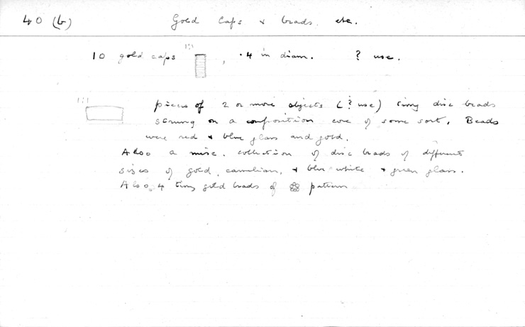 Card no. 040b relating to Carter no. 040b