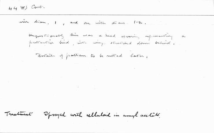 Card no. 044r-3 relating to Carter no. 044r