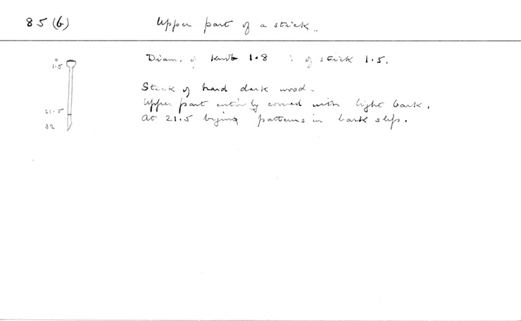 Card no. 085b relating to Carter no. 085b