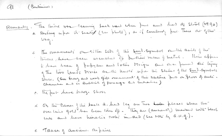 Card no. 091-02 relating to Carter no. 091