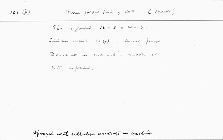 Card no. 101j relating to Carter no. 101j