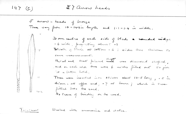 Card no. 147c relating to Carter no. 147c