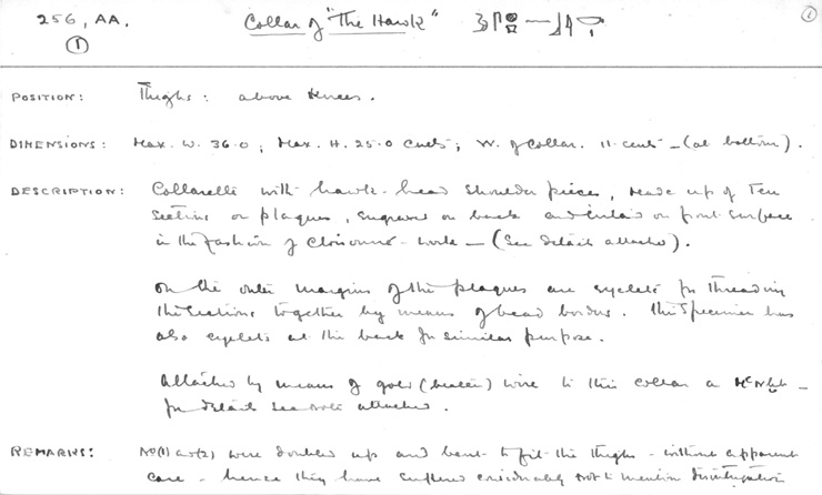 Card no. 256aa1-1 relating to Carter no. 256aa(1)