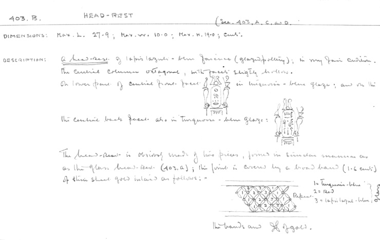 Card no. 403b-1 relating to Carter no. 403b
