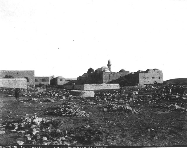 Fiorillo, L. [signature only partly visible], Jerusalem (c.1880 [Before the construction of the Church of the Dormition on Mount Zion in the 1900s.])