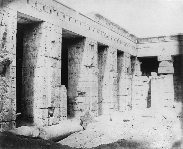 not known, The Theban west bank, Medinet Habu (c.1890
[Estimated date.])