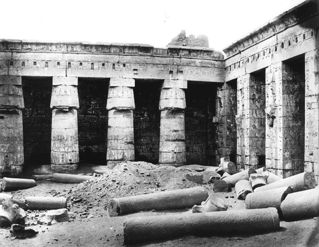 not known, The Theban west bank, Medinet Habu (c.1890
[Estimated date.])