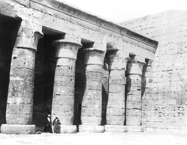 Beato, A., The Theban west bank, Medinet Habu (c.1890
[Estimated date.])