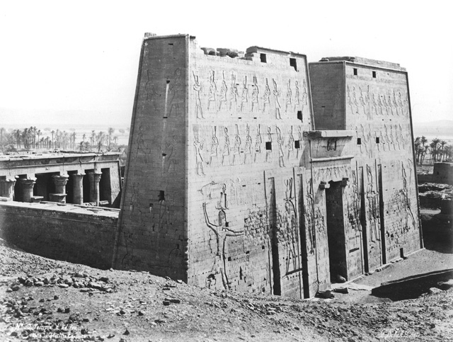 Sebah, J. P., Edfu (before 1874
[In an album dated 1873-4.])