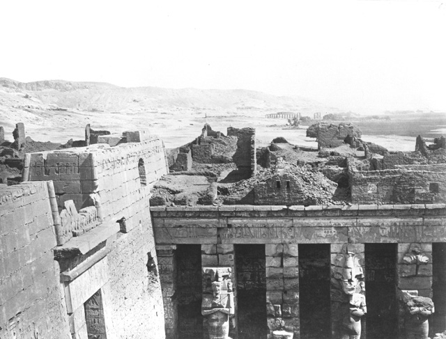 not known, The Theban west bank, Medinet Habu (before 1872
[In an album dated 1871-2.])