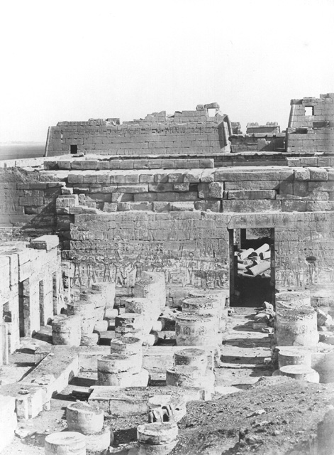 not known, The Theban west bank, Medinet Habu (before 1872
[In an album dated 1871-2.])