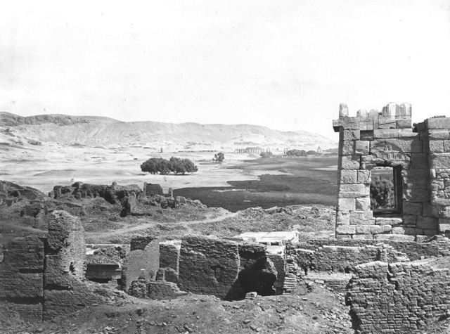 not known, The Theban west bank, Medinet Habu (before 1872
[In an album dated 1871-2.])