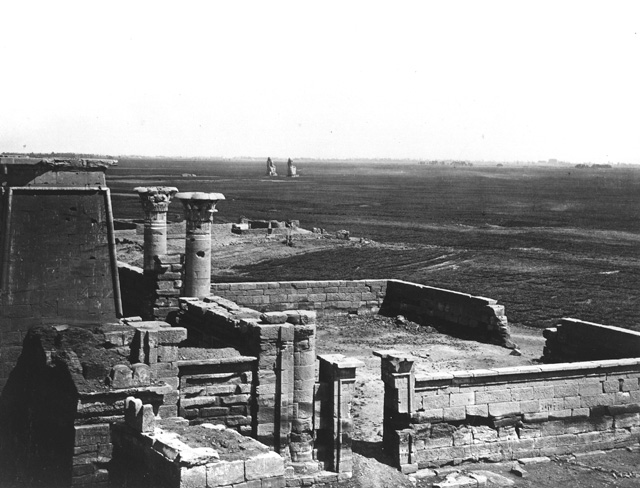 Frith, F.
[From the style of captioning.], The Theban west bank, Medinet Habu (1856-60
[The dates of Frith's visits to Egypt; Gr. Inst. 3487 in an album dated 1871-2.])