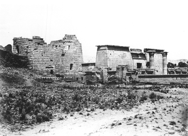 Beato, A., The Theban west bank, Medinet Habu (c.1890
[Estimated date.])
