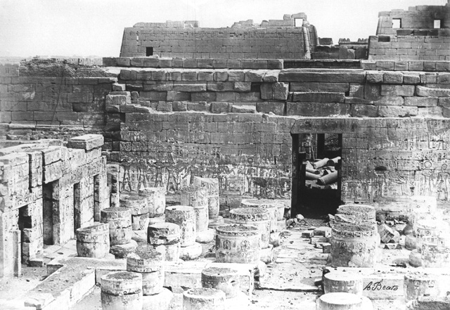 Beato, A., The Theban west bank, Medinet Habu (c.1890
[Estimated date.])