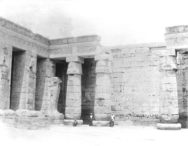 Beato, A., The Theban west bank, Medinet Habu (c.1900
[In an album dated 1904.])