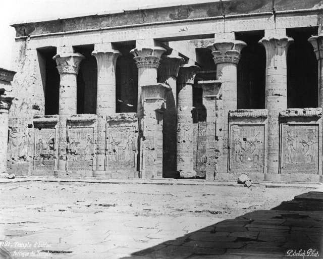 Sebah, J. P., Edfu (before 1876
[Gr. Inst. library A 46 in an album dated 1876.])