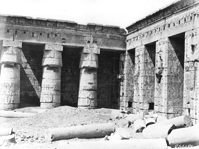 Sebah, J. P., The Theban west bank, Medinet Habu (before 1874
[Similar to Gr. Inst. 3370.])