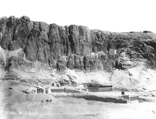 Lekegian, G., The Theban west bank, Deir el-Bahri (c.1895
[Estimated date.]) (Enlarged image size=39Kb)