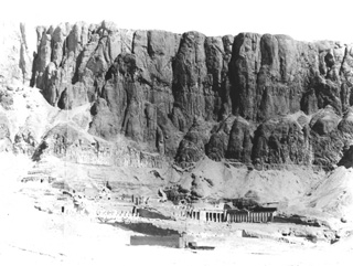 Beato, A., The Theban west bank, Deir el-Bahri (c.1895
[Estimated date.]) (Enlarged image size=41Kb)