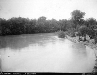 Fiorillo, L., The Jordan river (c.1880  [Estimated date.]) (Enlarged image size=52Kb)
