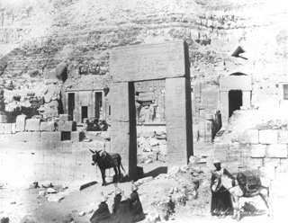 Zangaki, G., The Theban west bank, Deir el-Bahri (c.1895
[Estimated date.]) (Enlarged image size=45Kb)