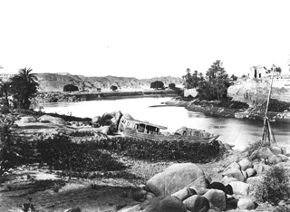 Good, F. M., The Nile and the islands in the vicinity of Philae (c.1860
[Estimated date.]) (Enlarged image size=36Kb)