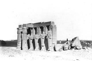 Beato, A., The Theban west bank, the Ramesseum (before 1872
[In an album dated 1871-2.]) (Enlarged image size=23Kb)