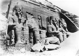 Beato, A., Abu Simbel (c.1890
[Estimated date.]) (Enlarged image size=44Kb)
