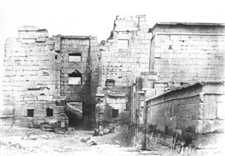 Beato, A., The Theban west bank, Medinet Habu (c.1890
[Estimated date.]) (Enlarged image size=38Kb)