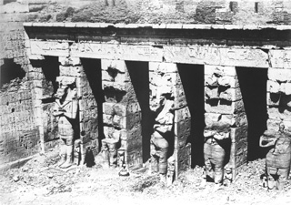Beato, A., The Theban west bank, Medinet Habu (c.1890
[Estimated date.]) (Enlarged image size=49Kb)