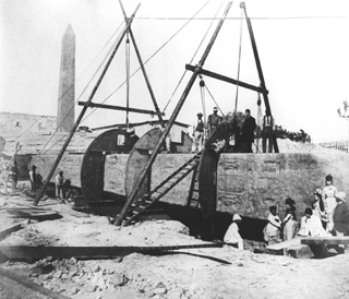 Borgiotti (probably), Alexandria (1877
[The London obelisk removed in 1877-8.]) (Enlarged image size=44Kb)