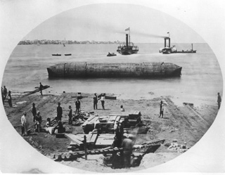 Borgiotti, Alexandria (1877
[The London obelisk removed in 1877-8.]) (Enlarged image size=33Kb)