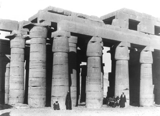 Beato, A., The Theban west bank, the Ramesseum (c.1890
[Estimated date.]) (Enlarged image size=33Kb)