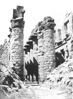 Hammerschmidt, W., Karnak (1857-9
[The dates of Hammerschmidt's visits to Egypt.]) (Enlarged image size=44Kb)