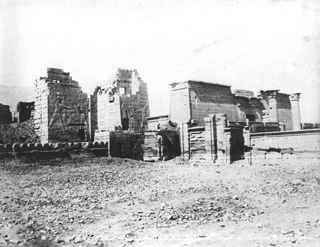 Zangaki, G., The Theban west bank, Medinet Habu (c.1890
[Estimated date.]) (Enlarged image size=39Kb)