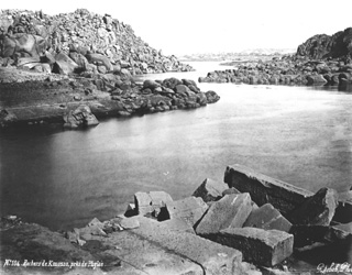 Sebah, J. P., The Nile and the islands in the vicinity of Philae (before 1876
[In an album dated 1876.]) (Enlarged image size=39Kb)