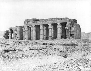 Sebah, J. P., The Theban west bank, the Ramesseum (c.1875
[Estimated date.]) (Enlarged image size=39Kb)