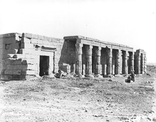 Sebah, J. P., The Theban west bank, Qurna (c.1875
[Estimated date.]) (Enlarged image size=38Kb)