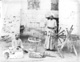 Click to see details of two men spinning silk.
